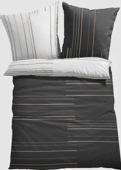 Parure de lit réversible en coton mélangé