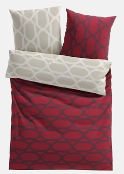 Parure de lit réversible en coton mélangé