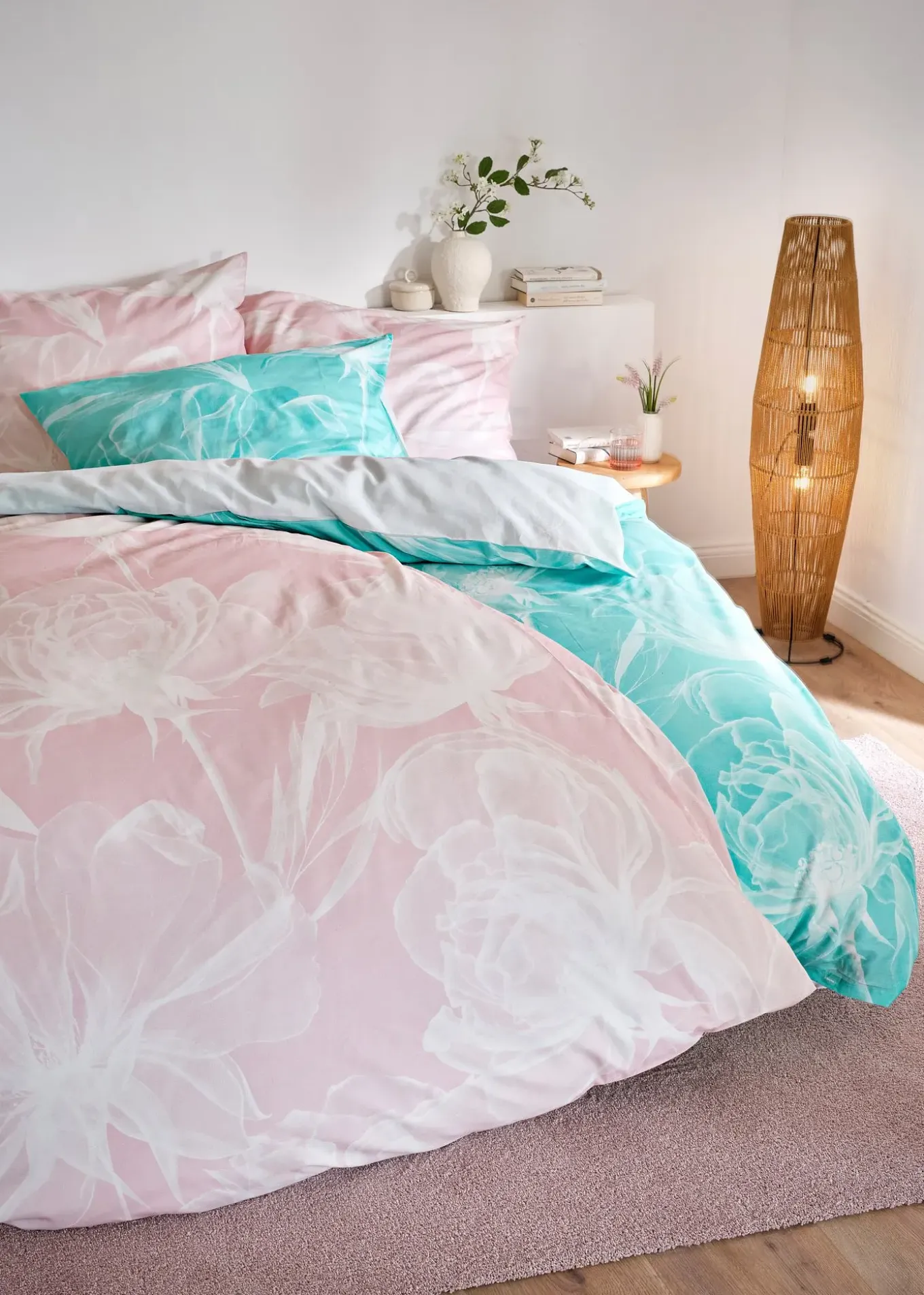 Parure de lit réversible en linon