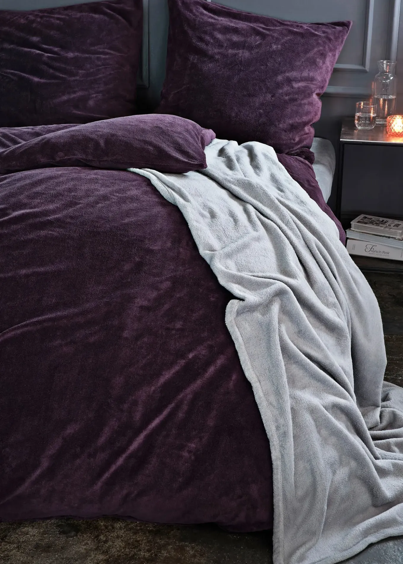 Parure de lit toucher cachemire