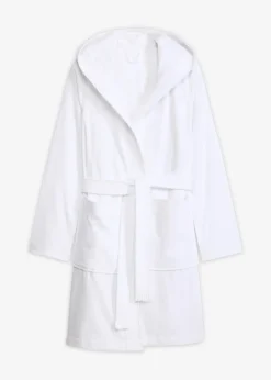 Peignoir à capuche en éponge 100% coton