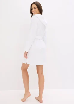 Peignoir à capuche en éponge 100% coton