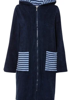 Peignoir de bain zippé en éponge