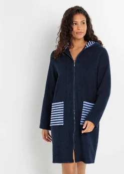 Peignoir de bain zippé en éponge