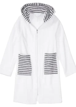 Peignoir de bain zippé en éponge