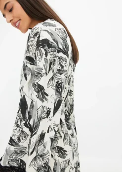 Peignoir kimono doux en viscose mélangée