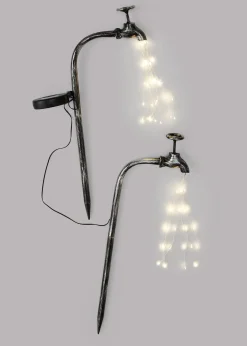 Piquet de jardin solaire en forme de robinet