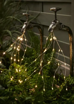 Piquet de jardin solaire en forme de robinet