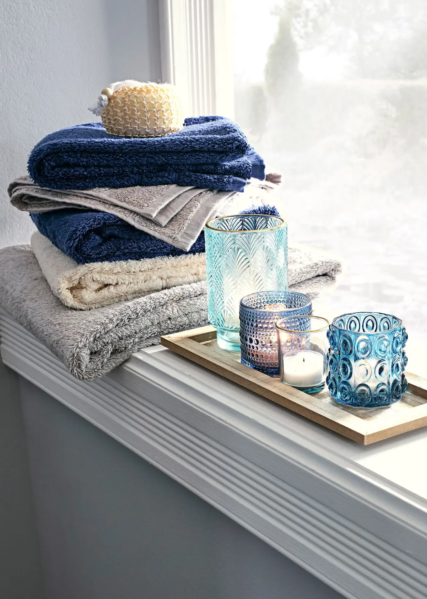 Plateau bougeoir avec 4 bougies chauffe-plat