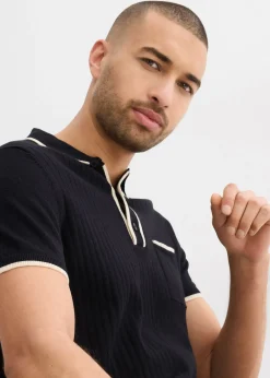 Polo à détails contrastants