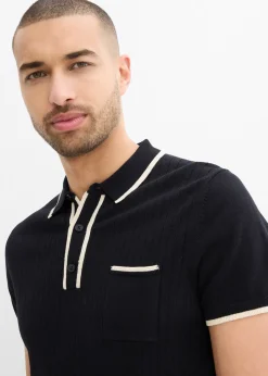 Polo à détails contrastants