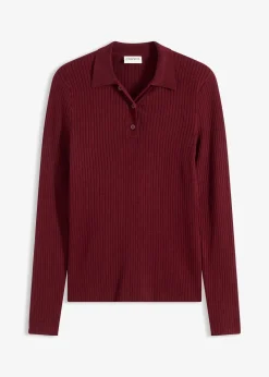 Polo en fine maille à boutons