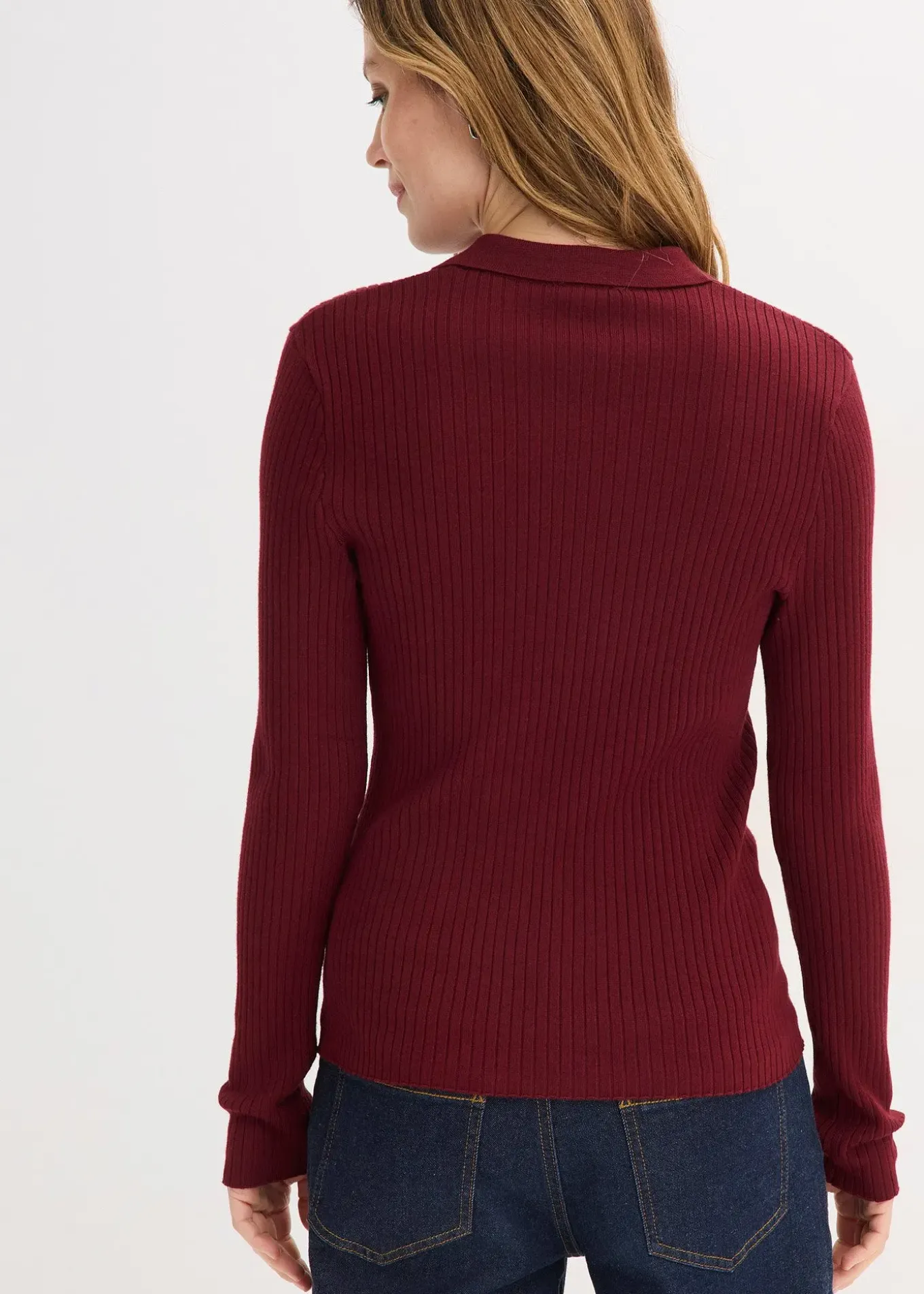 Polo en fine maille à boutons