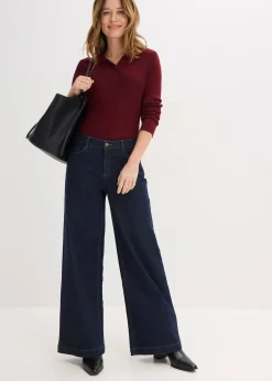 Polo en fine maille à boutons