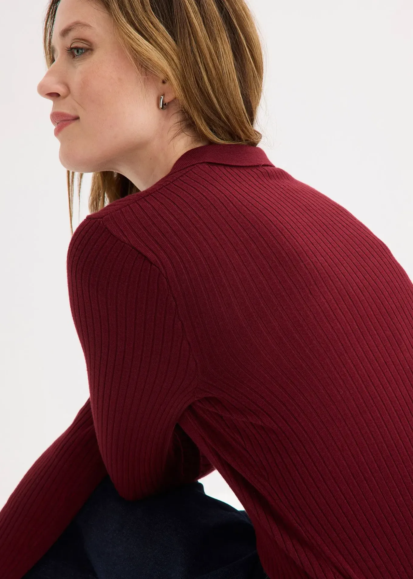 Polo en fine maille à boutons