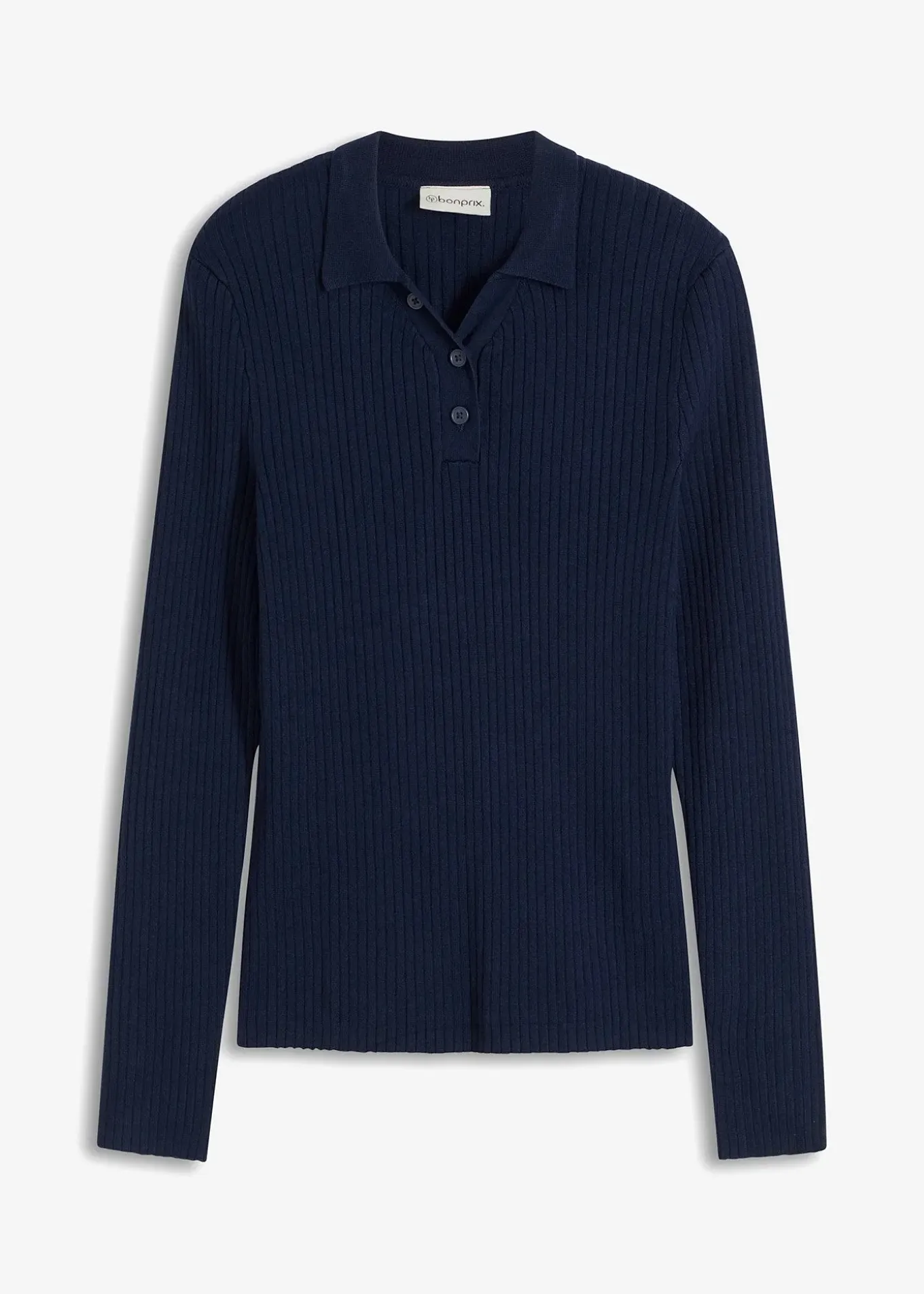 Polo en fine maille à boutons