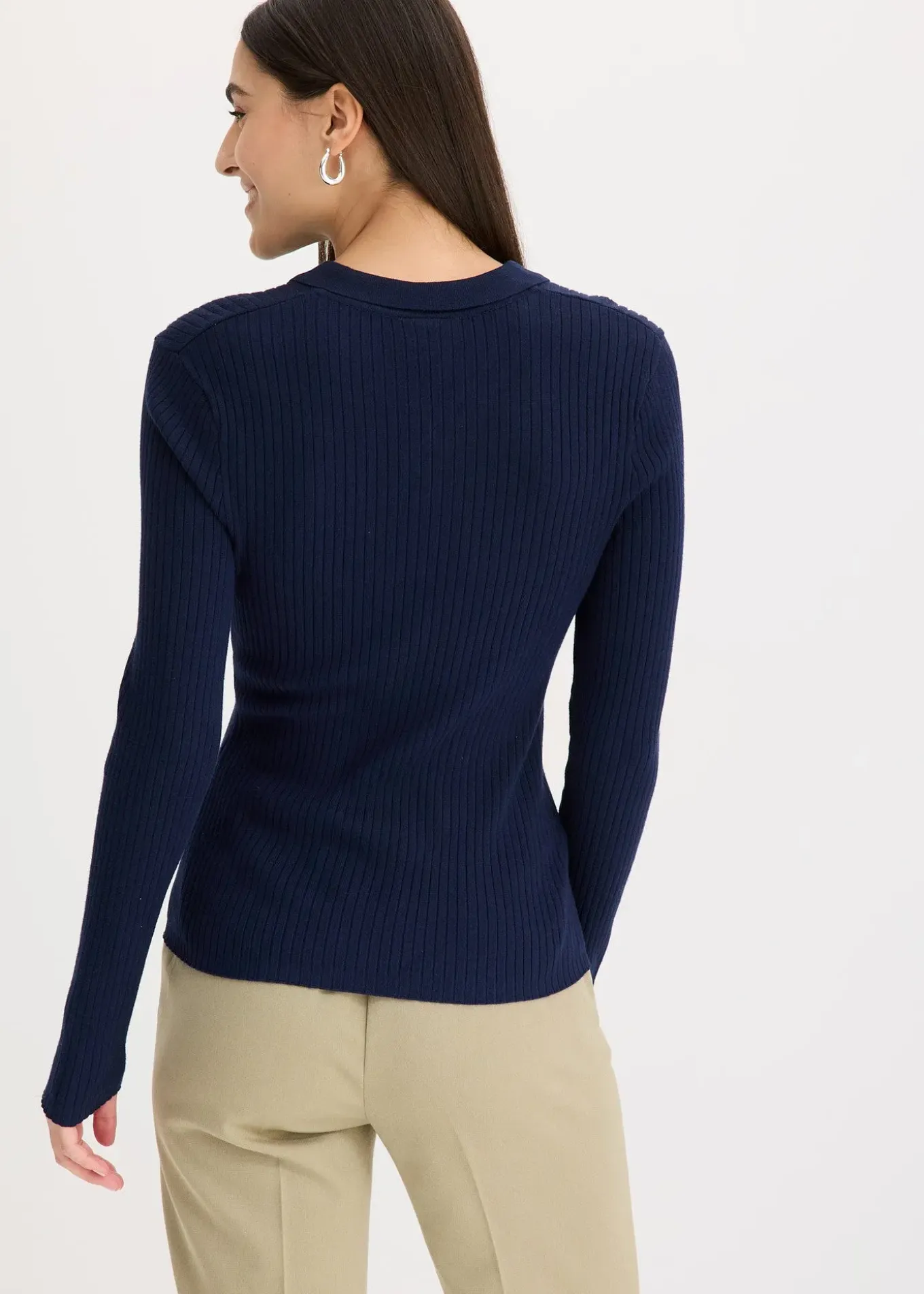 Polo en fine maille à boutons