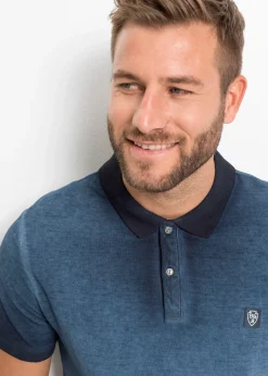 Polo en maille piquée à l’aspect délavé