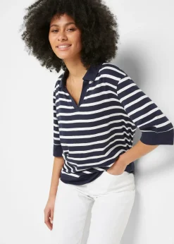 Polo en mélange coton-viscose