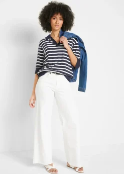 Polo en mélange coton-viscose