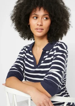 Polo en mélange coton-viscose