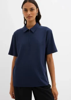 Polo en viscose mélangée
