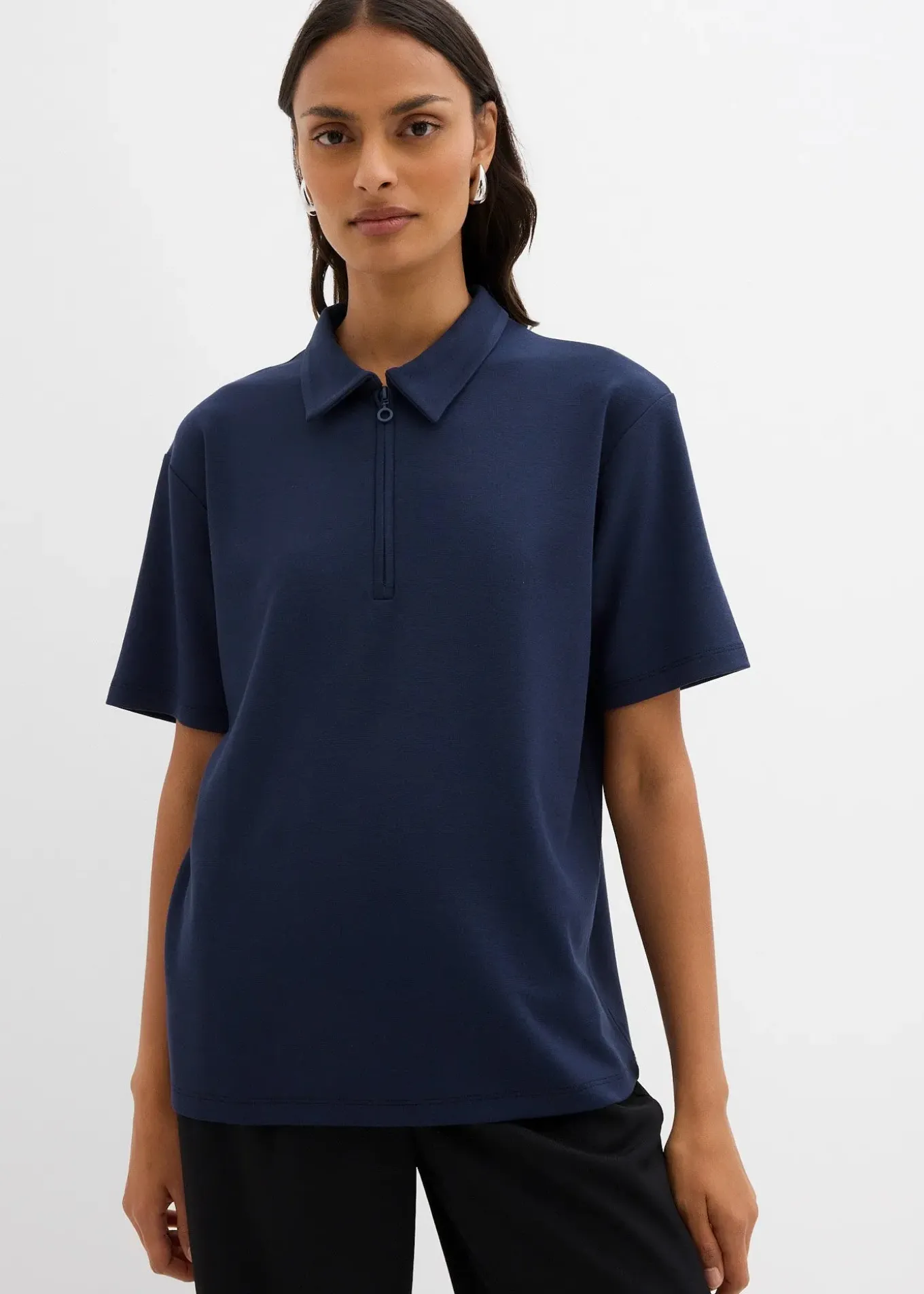 Polo en viscose mélangée