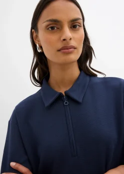 Polo en viscose mélangée