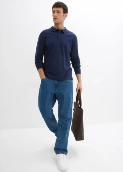 Polo manches longues 100% coton