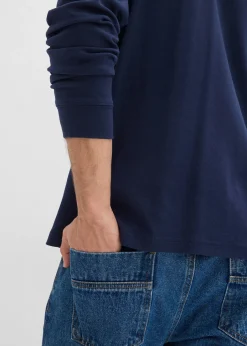 Polo manches longues 100% coton