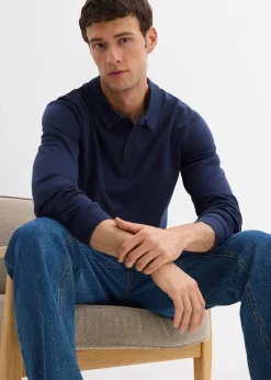 Polo manches longues 100% coton