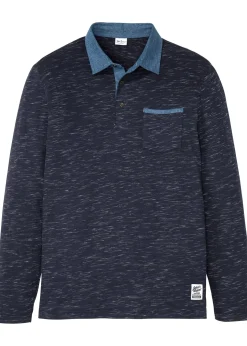 Polo manches longues 100% coton