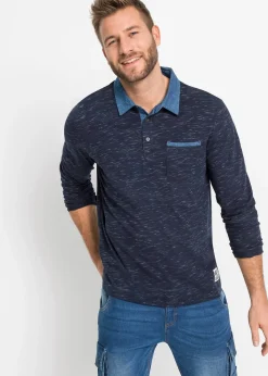 Polo manches longues 100% coton