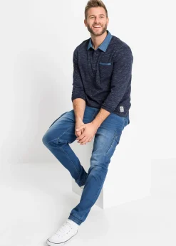 Polo manches longues 100% coton