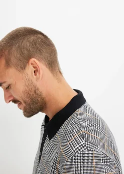 Polo manches longues en maille piquée 100% coton