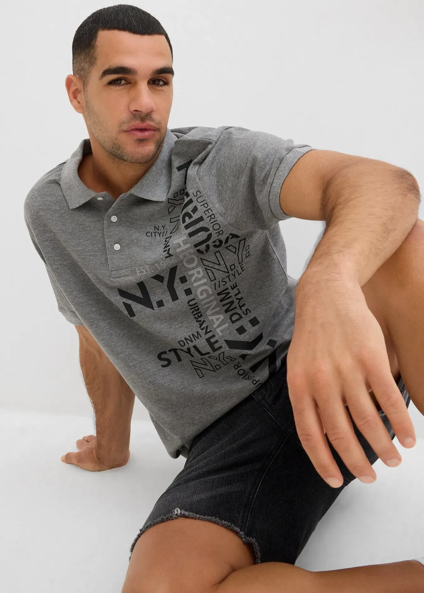 Polo Slim Fit en maille piquée 100% coton