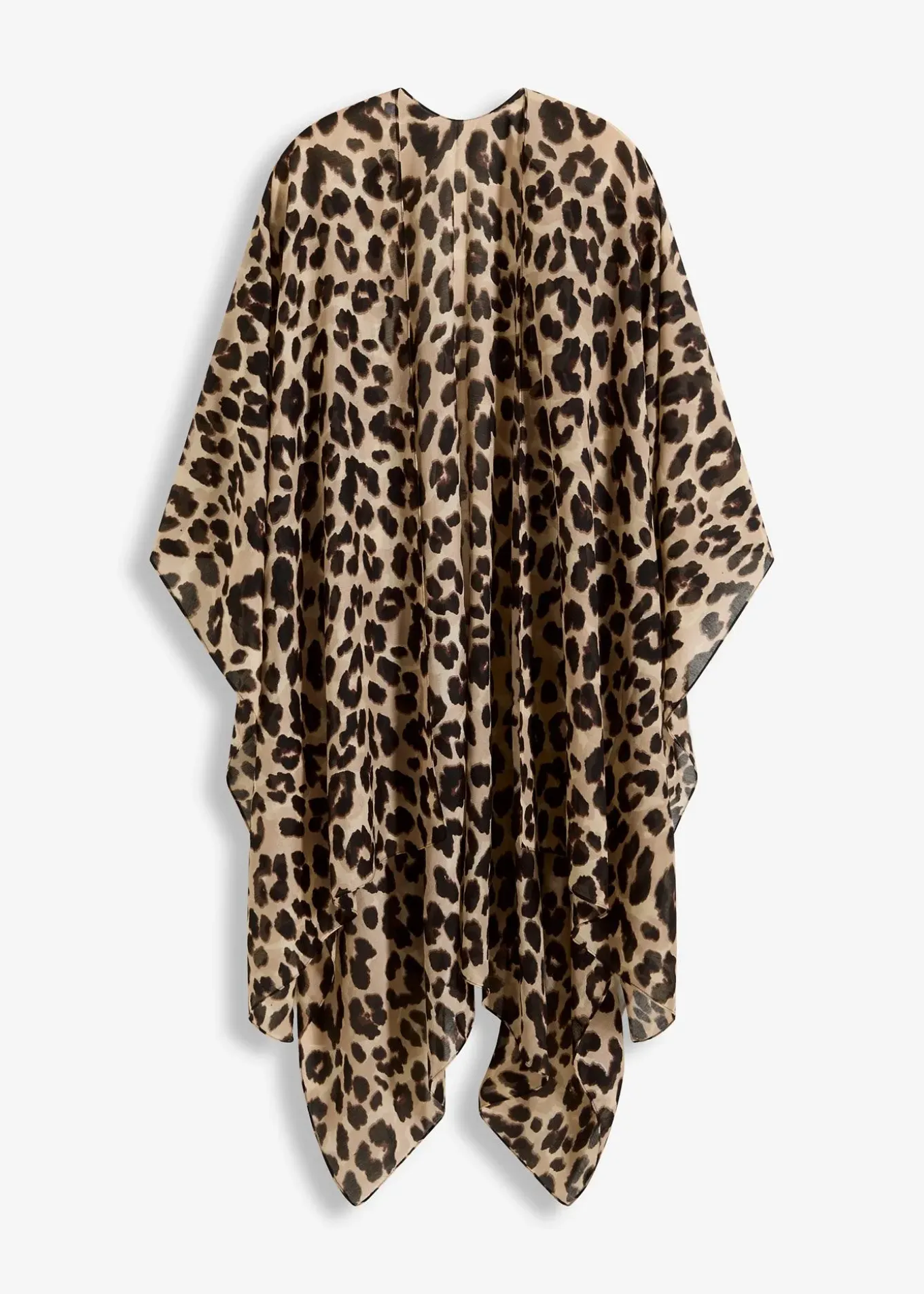 Poncho à motif léopard