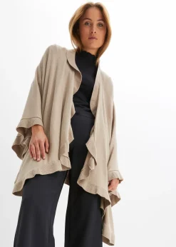 Poncho en maille douce