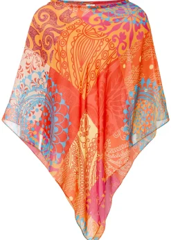 Poncho en matière fluide