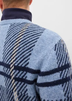 Pull à carreaux
