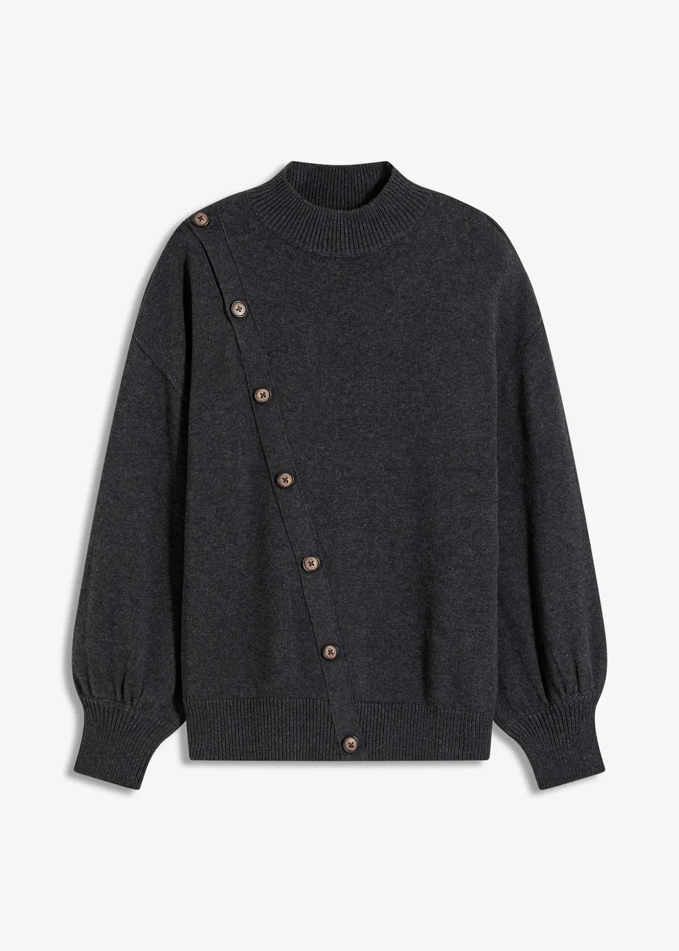 Pull à boutonnage asymétrique