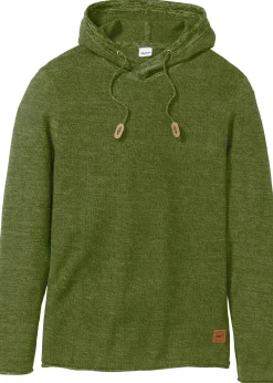 Pull à capuche en fine maille