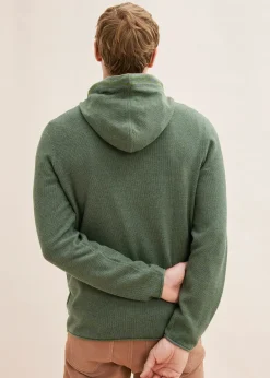 Pull à capuche en fine maille