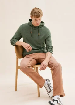 Pull à capuche en fine maille