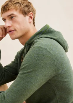 Pull à capuche en fine maille