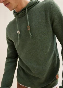 Pull à capuche en fine maille