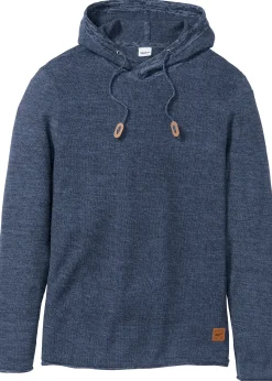 Pull à capuche en fine maille