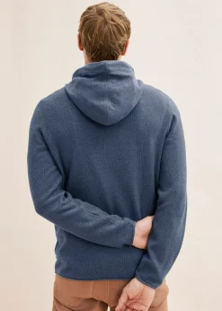 Pull à capuche en fine maille