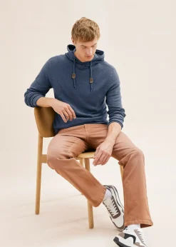 Pull à capuche en fine maille