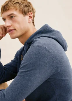 Pull à capuche en fine maille